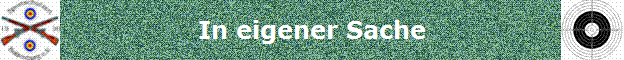In eigener Sache